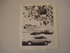 advertising Pubblicità 1969 FIAT 850 SPORT RACER TEAM BERTONE