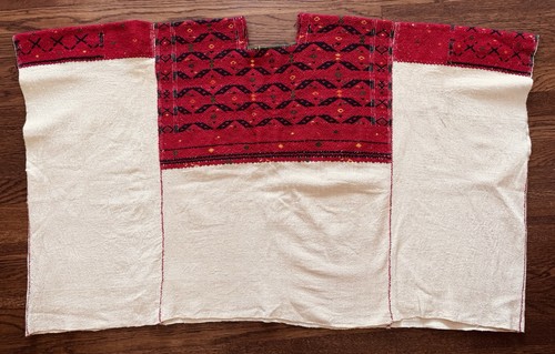 Poncho huipil vintage - huipil,