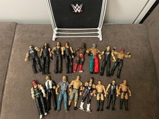 Lotto WWE Action Figures (Rey, Undertaker, Kane, Booker T etc) + Ring Wrestling