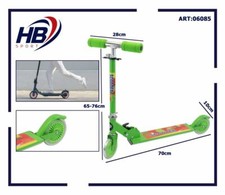 x Monopattino 2 Ruote Divertimento Bambini Ragazzi Wx-s106s Verde dfh