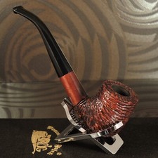 Mr. Brog HAND CARVED WOODEN SMOKING PIPE for TOBACCO 38  Old Boy Rustic Bro PEAR