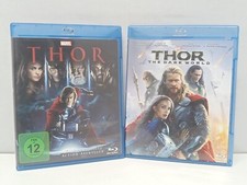 Thor + Thor The Dark World Lotto Film Bluray Italiano Deutsch Usato Blu Ray