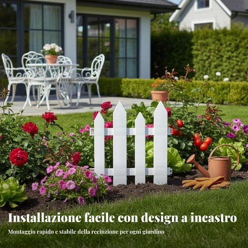 Staccionata bianca plastica - staccionata,
