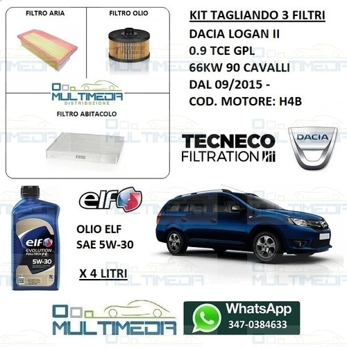 Tagliando filtri olio elf - 3,