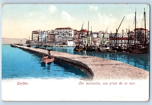 Cartolina isola corfù - cartolina, di