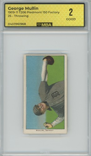 1909 1911 t206 george mullin - 1909-1911,