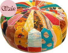 Pouf indiano vintage colorato