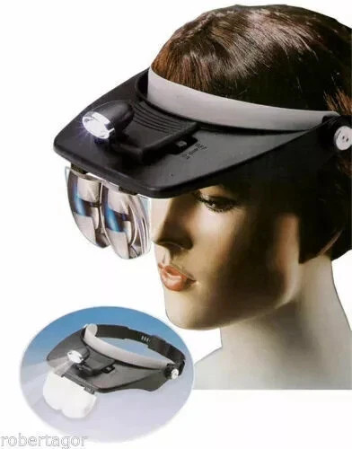 Visiera con torcia frontale - torcia,