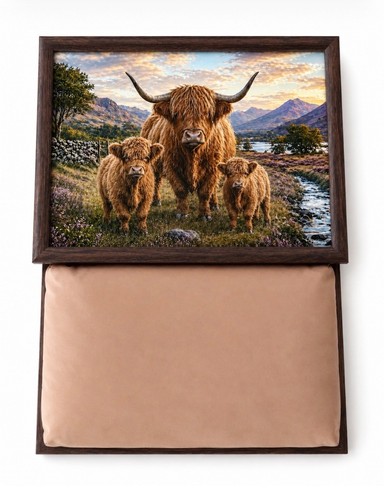 Vassoio highland cow - cow, family