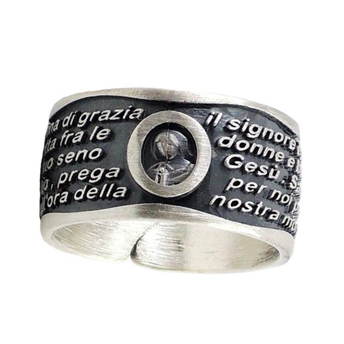 Anello con preghiera ave - preghiera,