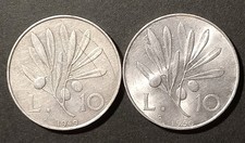 Repubblica 2 monete 10 lire