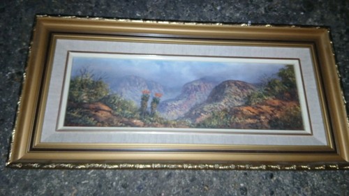 Quadro olio tavola l - su,