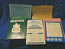 IBERNA CONGELATORE V27 vintage 1978 libretto manuale istruzioni + garanzia epoca