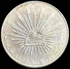 1885 Mo MH SILVER MEXICO 8