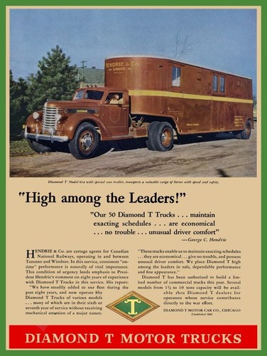 1944 diamond trucks modello - t,