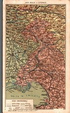 Trieste cartina geografica     F. piccolo non spedita