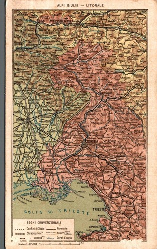 Trieste cartina geografica