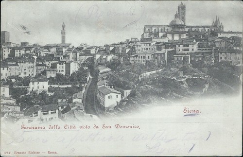 Ct20 cartolina siena citta - cartolina, citta'