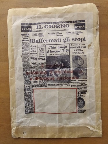 Bustina carta pubblicitaria - bustina,
