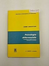 PSICOLOGIA DIFFERENZIALE - ANNE ANASTASI - GIUNTI BARBERA - 1965