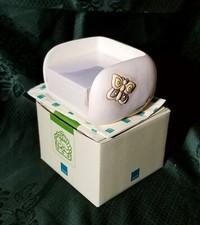 THUN® 2015 PORTA POST-IT CON FARFALLA LINEA ELEGANCE C1812H90 SOFT MULTICOLOR