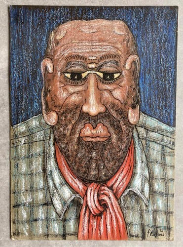 Dipinto naif cartoncino - dipinto,