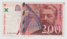 FRANCIA 200 FRANCS 1995 CIRCOLATA CON FORELLINI DA SPILLATURA #BANC