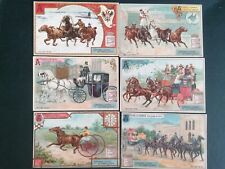 SERIE FIGURINE  LIEBIG TIRI A CAVALLO ED BELGA