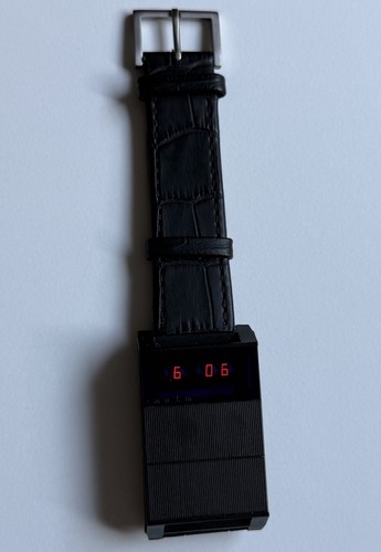 Sinclair black watch led - black,