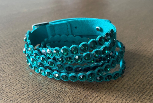 Bracciale swarovski verde - bracciale,