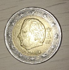 Moneta 2 Euro RE DEL BELGIO 2008 BB Circolata