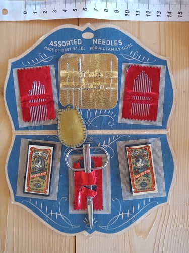Vintage porta aghi set - aghi,