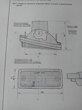 SCHEDA OMOLOGAZIONE ORIGINALE FRECCIA ANTERIORE FIAT 126 LEART 1516 1974