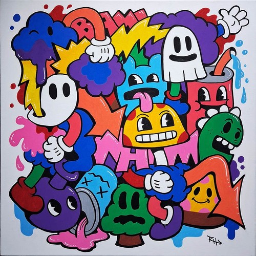 Quadro cartone animato - pop, art