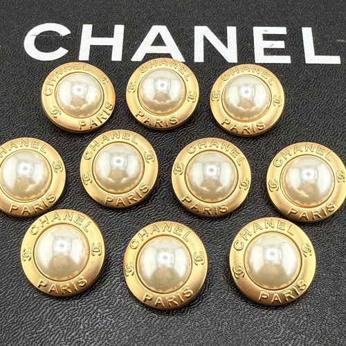 Chanel buttons gold white - 10,