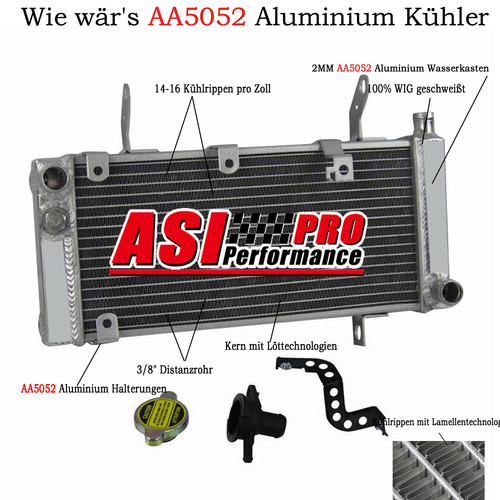 Radiatore motore alluminio - radiatore, in