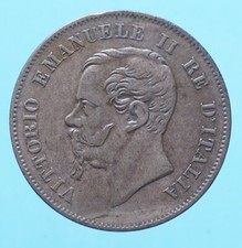 VITTORIO EMANUELE II 5 CENTESIMI 1861 BOLOGNA MONETE DA COLLEZIONE RAME COPPER
