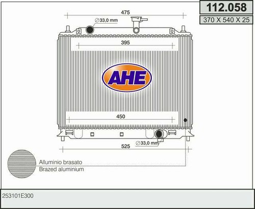 Radiatore hyundai accent iii - hyundai,