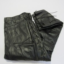Jeans uomo pelle gamba dritta