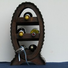 MOBILETTO A FORMA DI BOTTE IN LEGNO CON CHIODI IN OTTONE - PIEMONTE - VINTAGE