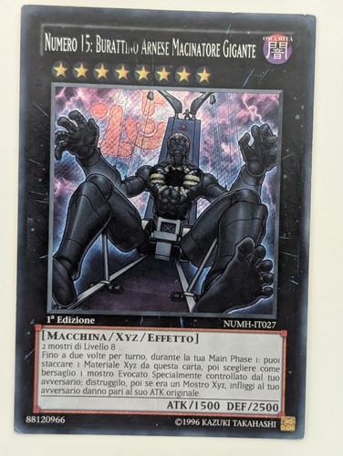 Numero 15 burattino - yu-gi-oh!,