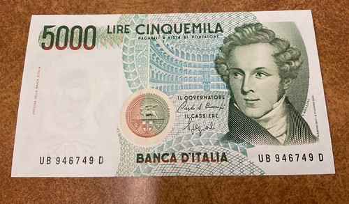 1985 italy 5000 lire p111 - 1985, p111-b