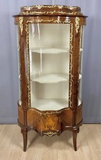 🥇Splendida Vetrina Antica Intarsiata con Bronzi Dorati Parigi 1850/60