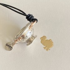 Dodo Pomellato Collana Ciondolo Limited Edition Scolapasta Oro Rosa Argento Raro