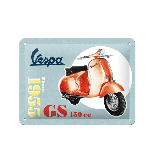 Insegna metallo piaggio - insegna,