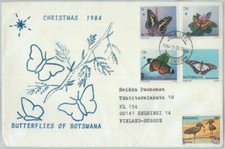 82685 - BOTSWANA - COPERTINA FDC 1989 - FARFALLE
