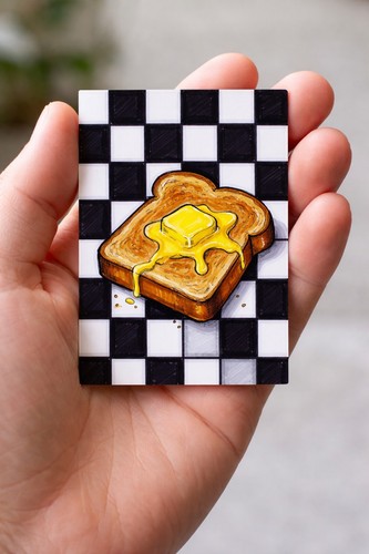 Stampa aceo toast - toast, burro