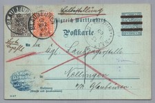 Württemberg intero postale