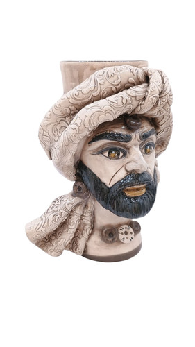 Testa moro ceramica - testa, in