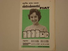 advertising Pubblicità 1959 ELETTRODOMESTICI FIAT FRIGORIFERO LAVATRICE